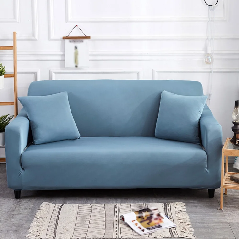 8 однотонных универсальных эластичных чехлов для кресел Loveseat чехол на диван из стрейч-материала защитные чехлы для пыли один/два/три/четыре сиденья