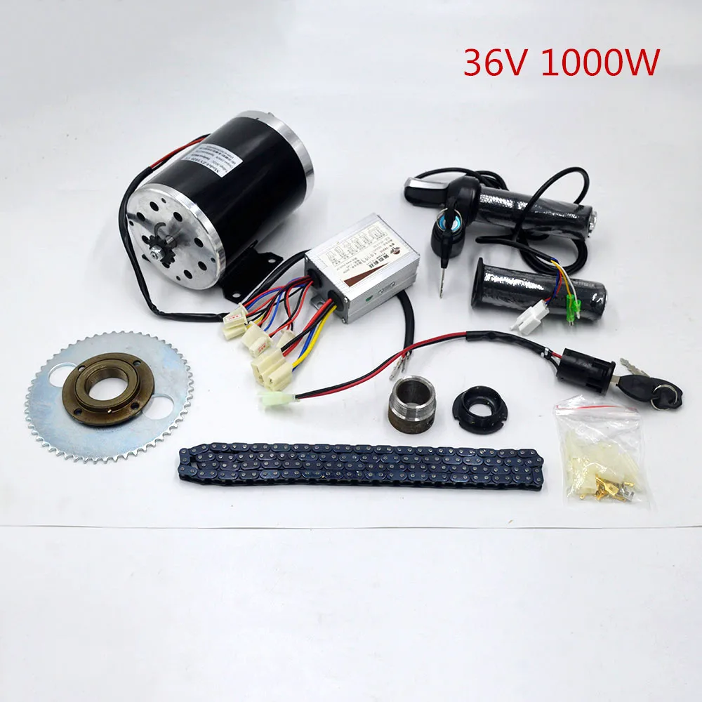 36V 1000W A 24-48 в 500-1000 Вт Электрический скутер мотор электрический велосипедный ремень привод MY1020 высокоскоростной ремень мотор электрический скутер конверсионный комплект - Цвет: 36V 1000W A