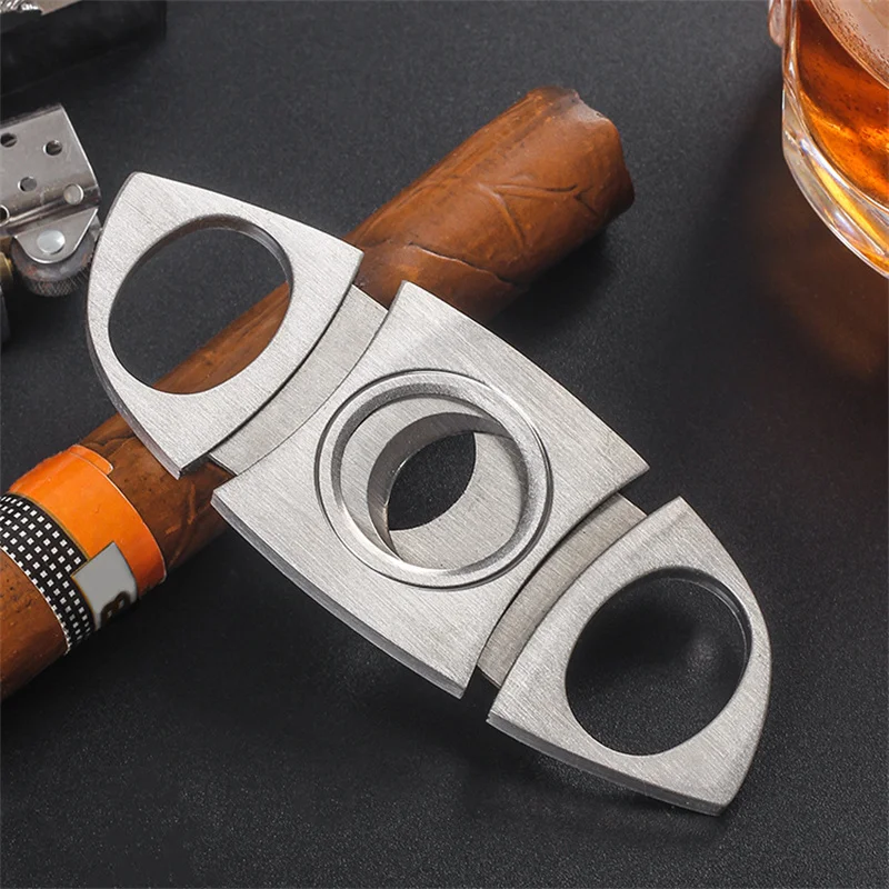 

Portable Stainless Steel Cigar Cutter, Classic Metal Guillotine, Scissors Gift, Brand New