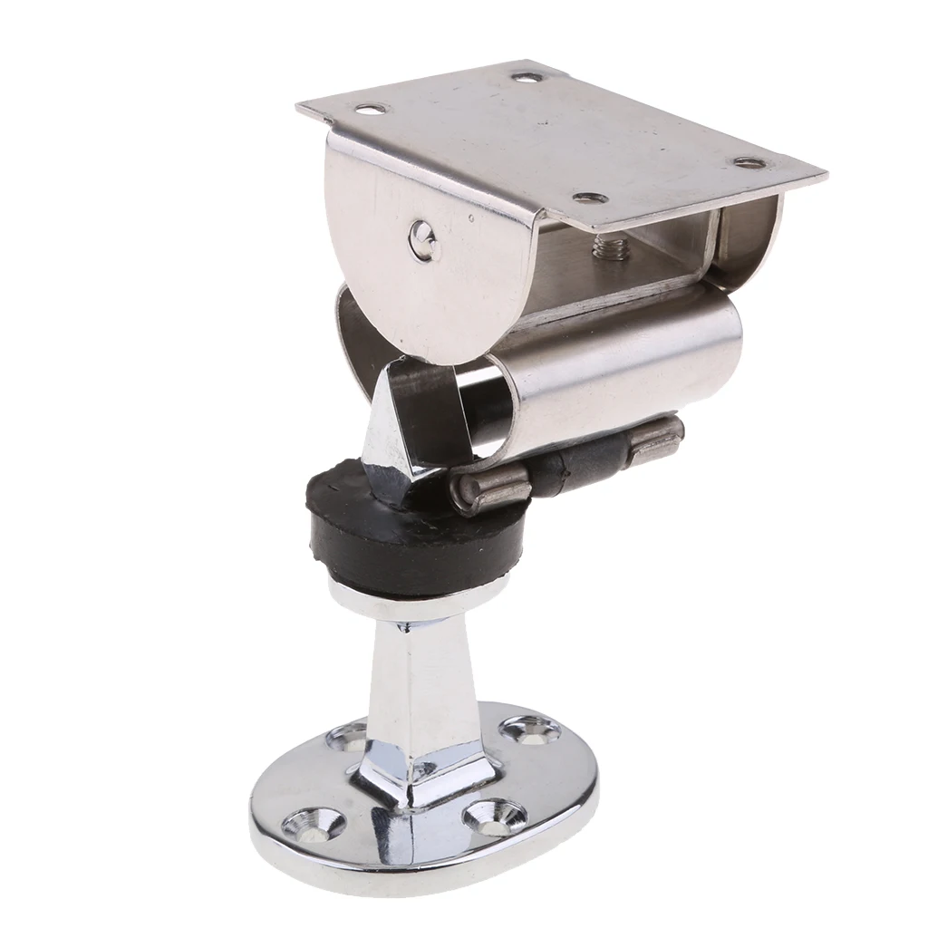 Marine 316 Stainless Steel Adustable Holder Door Stop Wall Mount Soft Catch Doorstop for Boats, RV, Hold Your Doors Open Softly