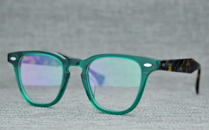 Ацетатные оптические очки, оправа для мужчин и женщин, Ретро стиль, квадратные очки, близорукость, оправы по рецепту, прозрачные Линзы для очков, очки