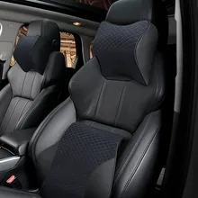 Автомобильная подушка для поясницы с эффектом памяти, Автомобильная подушка для шеи, подголовник, тканевая Подушка B99