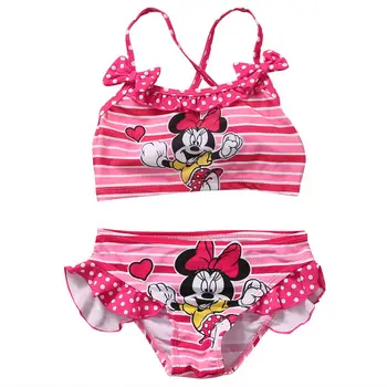 

Baby Girls Bikini Set Cartoon Swimwear Bow Swimsuit Bathing Suit Summer Beachwear Swimming Costume Biquini