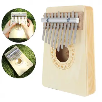 

10 Keys Kalimba Mbira Likembe Sanza Finger Hand Thumb Piano Pine Light Children Toys Thumb Piano