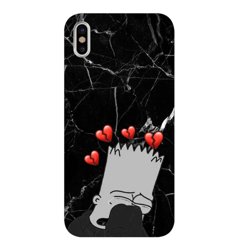 Homer J. Simpson черный мягкий Силиконовый ТПУ чехол для iPhone X XS XR XSMax 7 8plus 5 5S 6 6s Plus чехол