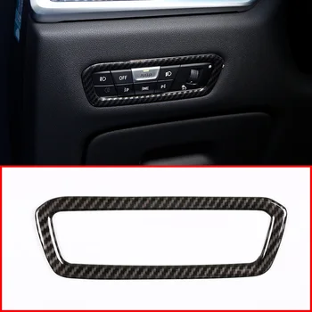 

For BMW X5 G05 2019 ABS Carbon Fiber Headlight Switch Decoration Trim Frame Car Accessories For BMW X7 G07 2019 1 Pcs