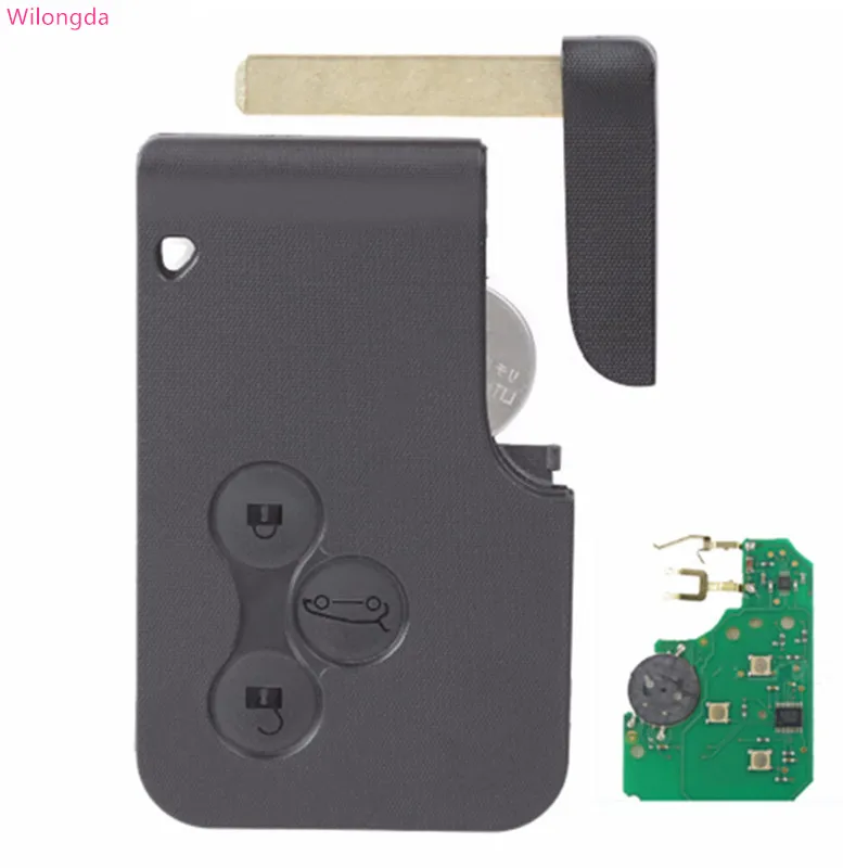 HXLIWLQLUCKY Авто удаленный ключевой 3 кнопки 433 Mhz 7926ATT pcf7947 чип Smart remote ключ для Renault Megane 2 Бесплатная доставка