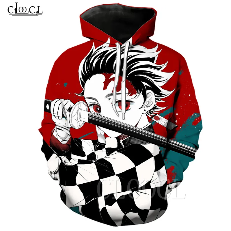 Новинка популярные крутые футболки Tanjirou с рассекающим демонов толстовка 3D