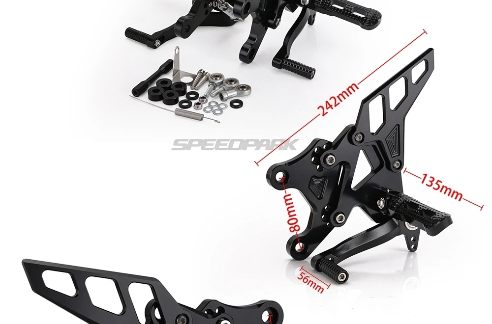 Педаль мотоцикла CNC алюминиевая регулируемая педаль Rearset подножки для ног для Kawasaki Z900 аксессуары