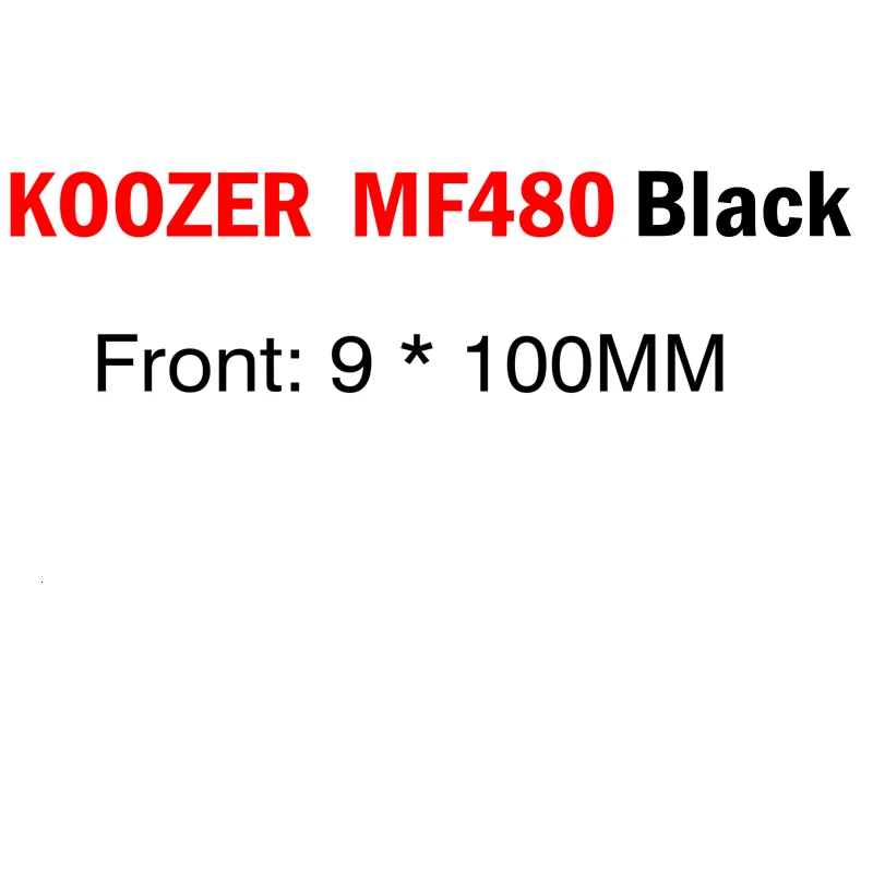 KOOZER MF480 передняя, Задняя Ступица набор 2/4 подшипники 24T трещотка 32 отверстия быстросъемные через ось горный велосипед ступицы для 8 9 10 11S - Цвет: Black 9x100mm front
