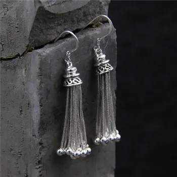 

925 Sterling Silver Romantic Tassel Earring Hook High Quality Craftwork Dangler Silver Earrings Charms Women Jewelry Decorations