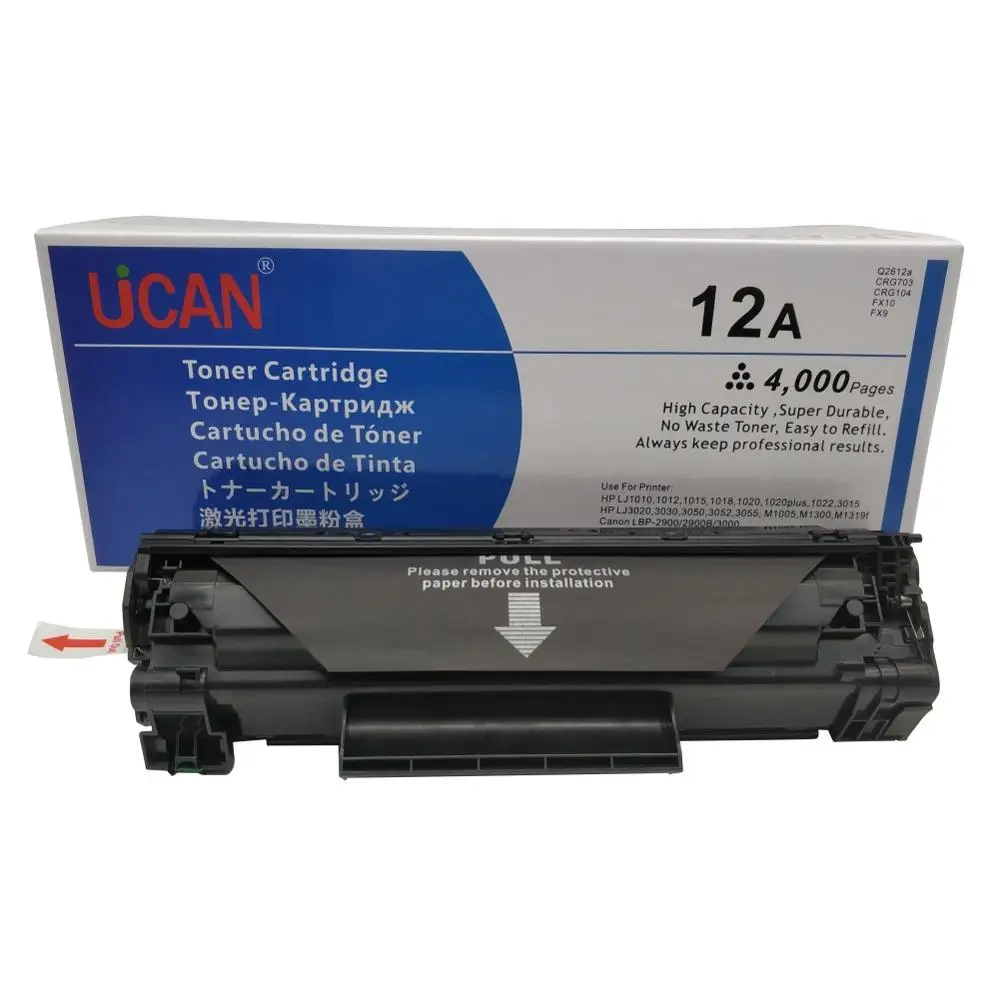 12a 2612a Q2612a тонер картридж для hp Laserjet 1010 1012 1015 1018 1020 1020plus 1022 1022n 1022nw 3015 3020 3030 3050 3052 M1005