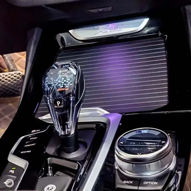 Threepiece Display Rnd Crystal Gear Shift Knob For Bmw G Chassis 5