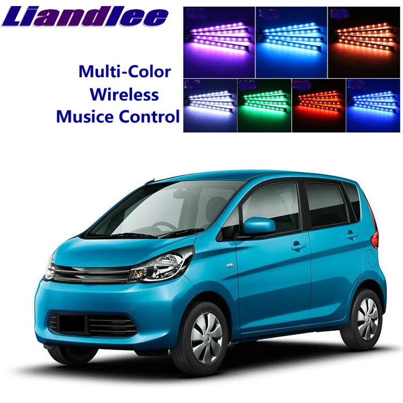 Car Neon Color-Changing Light of Atmibient Inside Footwell Light For Mitsubishi eK Sport