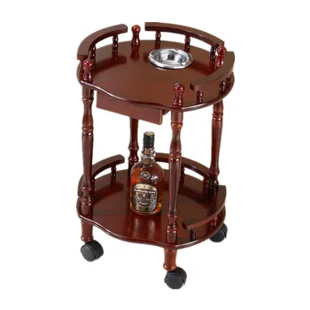 

Round solid wood small coffee table flower rack tea racks tea house chess room mahjong machine table side sofa corner