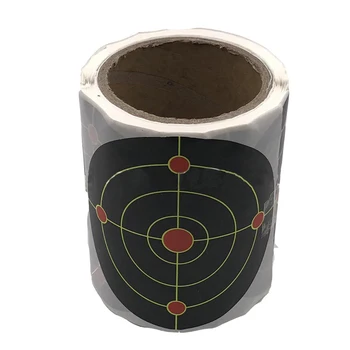 

1 Roll Of Target Sheet 100 Sheets / Roll 18cm Diameter Round Fluorescent Target Papers Cards Stickers