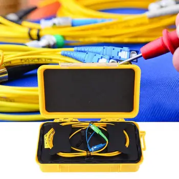 

OTDR Launch Cable Box SC/UPC-SC/APC SM 2km Dead Zone Eliminator Optical Fiber Ring DC Power Cables