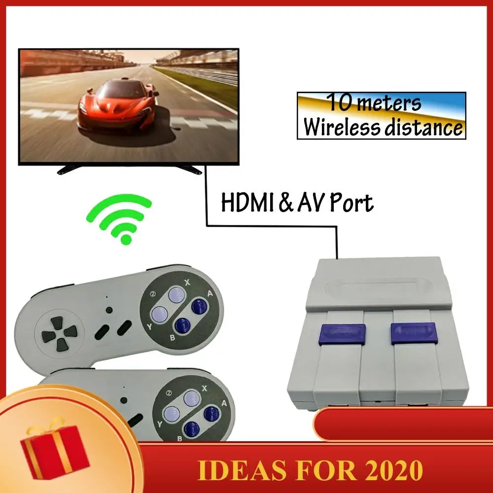 

Mini 8 Bit Family TV Video Game Console AV /HDMI output 333/500 Classic Games Handheld Gaming Player Gift Double Gamepads