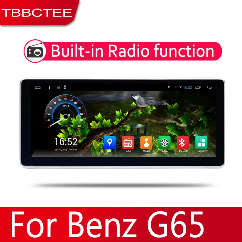 Clearance Android 2 Din Car radio Multimedia Video Player auto Stereo GPS MAP For Mercedes Benz G65 2012~2017 Media Navi Navigation 3
