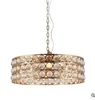 

Post-modern luxury creative round crystal ball pendant lamp model room villa club model room living room dining room lighting le