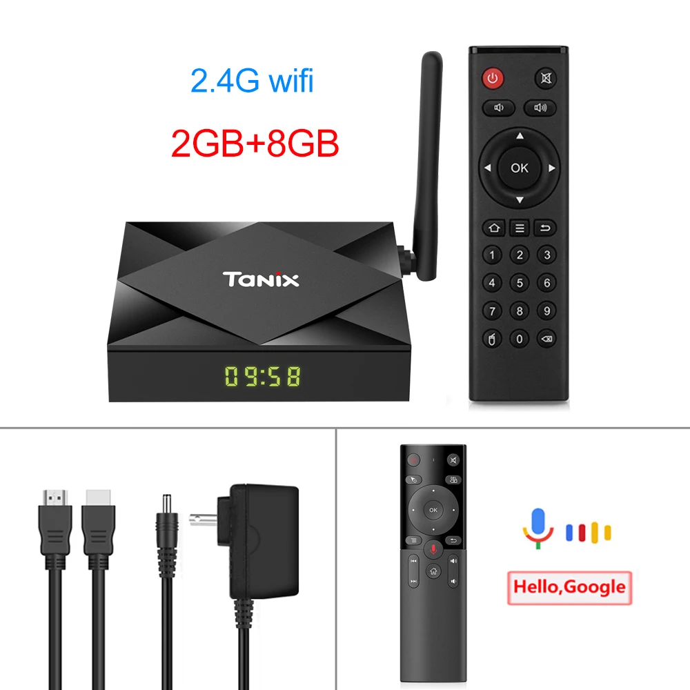 2GB 8GB H17 Tanix TX6S Android 10,0 Smart tv BOX Allwinner H616 4 ГБ 32 ГБ 64 Гб TX6 ТВ-приставка поддержка 4K Duble WiFi Youtube Netflix 2 ГБ 8 ГБ - Цвет: 2GB 8GB H17