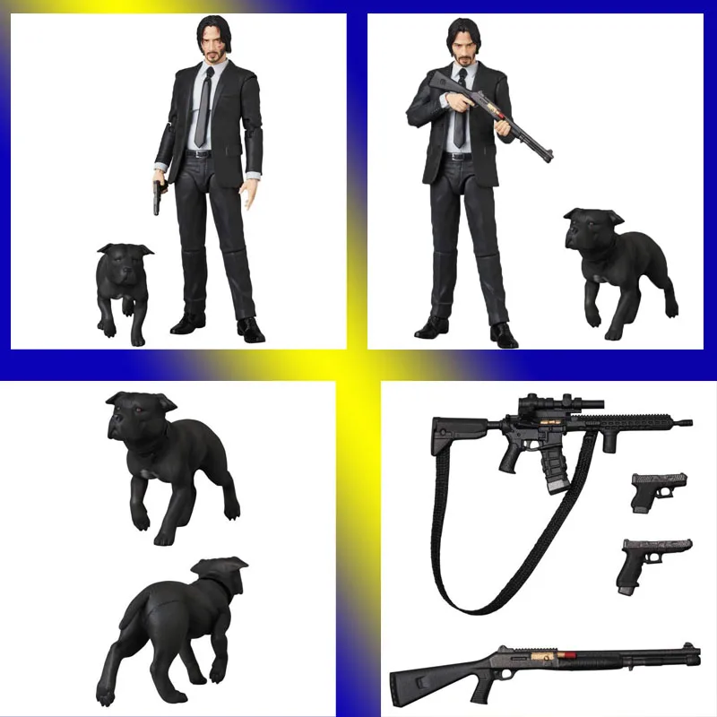 JOHN WICK Chapter 2 Mafex 085 фигурка Коллекционная модель игрушки кукла Gif