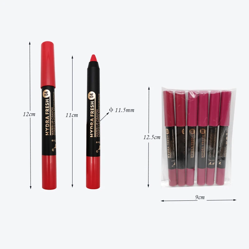 9 color Lip Liner Pencils Lipstick Waterproof Long Lasting moisturizing Pigments sexy Color