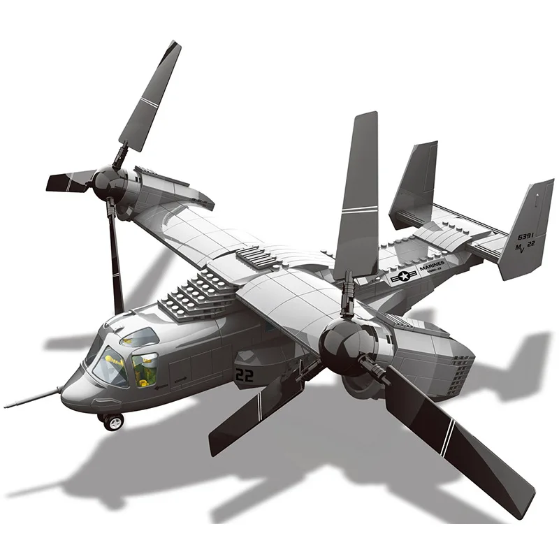 Wange Военная серия F15/J20/US V-22 OSPREY самолет 1:44 модель строительные блоки классические игрушечные самолеты для детей