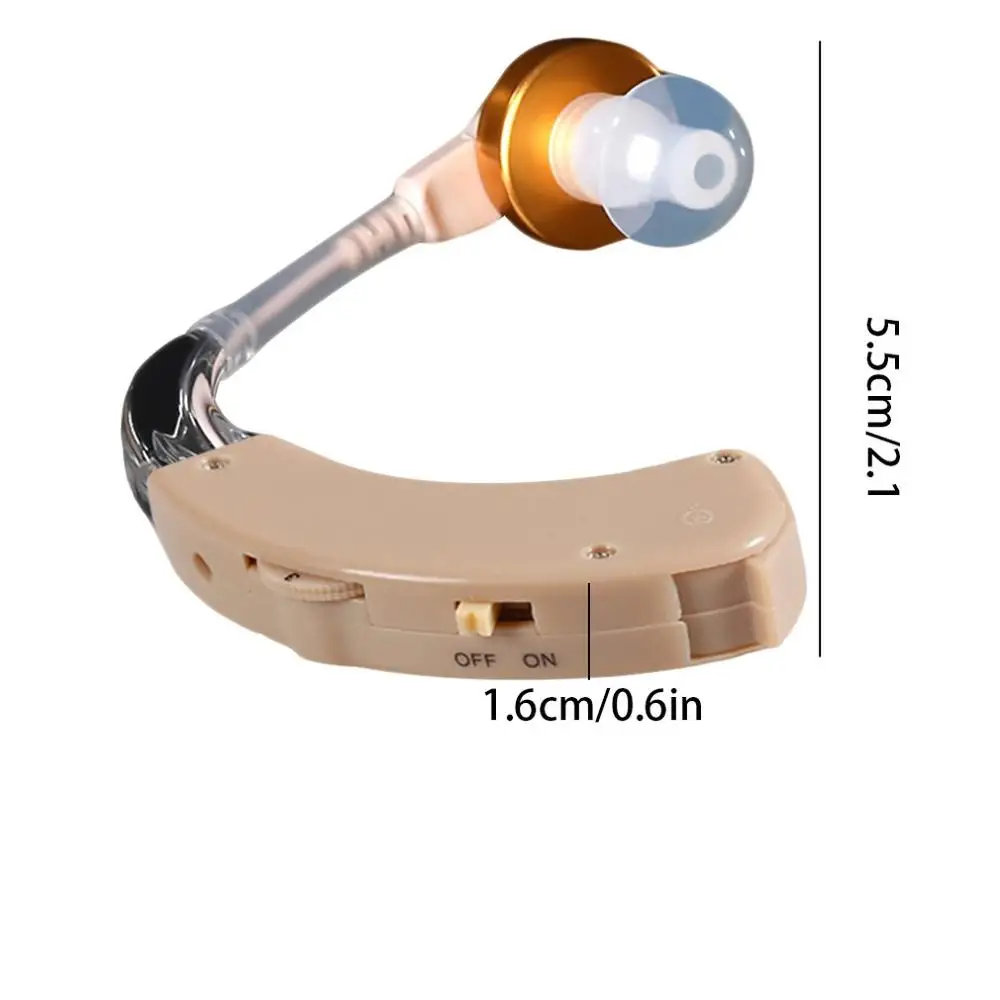 JZ-1088A2 Mini Hearing Aids Sound Voice Amplifier Hearing Aid Kit Behind Ear Care Adjustable Sound Enhancer For The Elderly Deaf