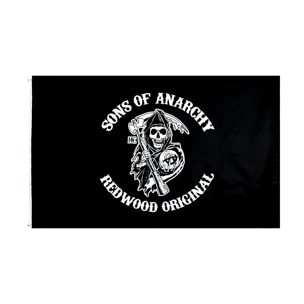60x90cm 90x150cm Sons of Anarchy California Flag For Decorations | Дом и сад