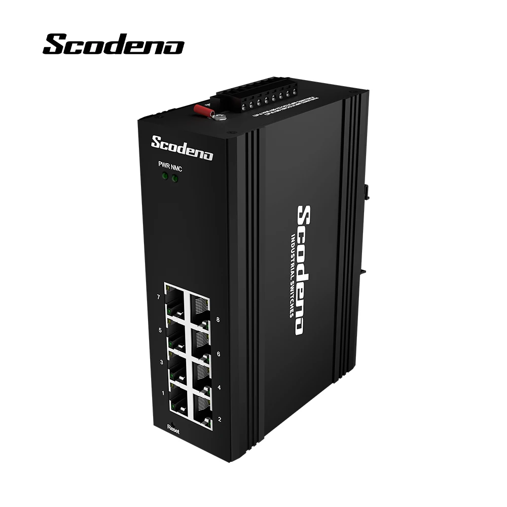 Коммутатор Poe 8 портов гигабитный коммутатор управляемый Rj45 s Промышленный