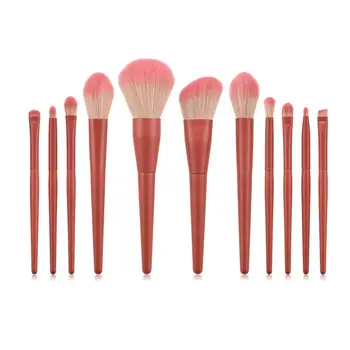 

11pcs Face Lip Eye Make Up Brush Foundation Blush Bronzer EyeShadow Eyebrow Concealer Soft Nylon Makeup Brush Set Cosmetics Tool