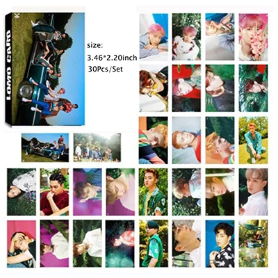 30 шт./компл. EXO Planet 5 альбом разведка фото LOMO плата, вентиляторы коллекция XIUMIN SUHO LAY BAEKHYUN LJJ136 - Цвет: 15