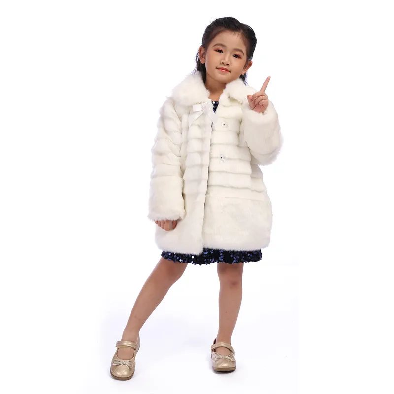 New Autumn Winter Warm Plush White Girls Coat Spring Clothes Outwear Kids Children Jackets Girl Red Flower Casual | Мать и ребенок