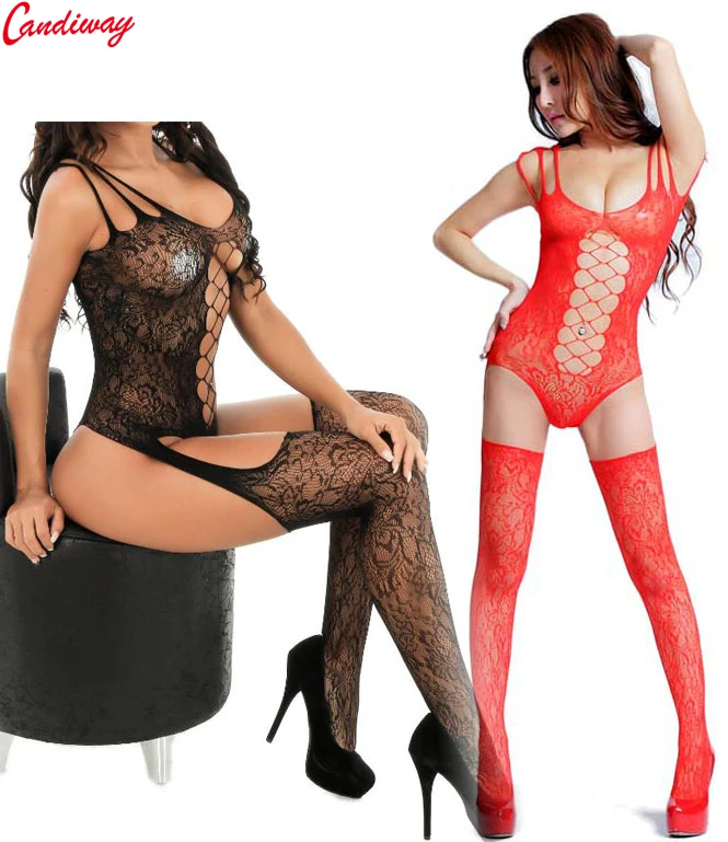 Candiway модное сексуальное ажурное кружевное белье жаккардовые обтягивающие сиамские чулки соблазнительное нижнее белье аксессуары для пар
