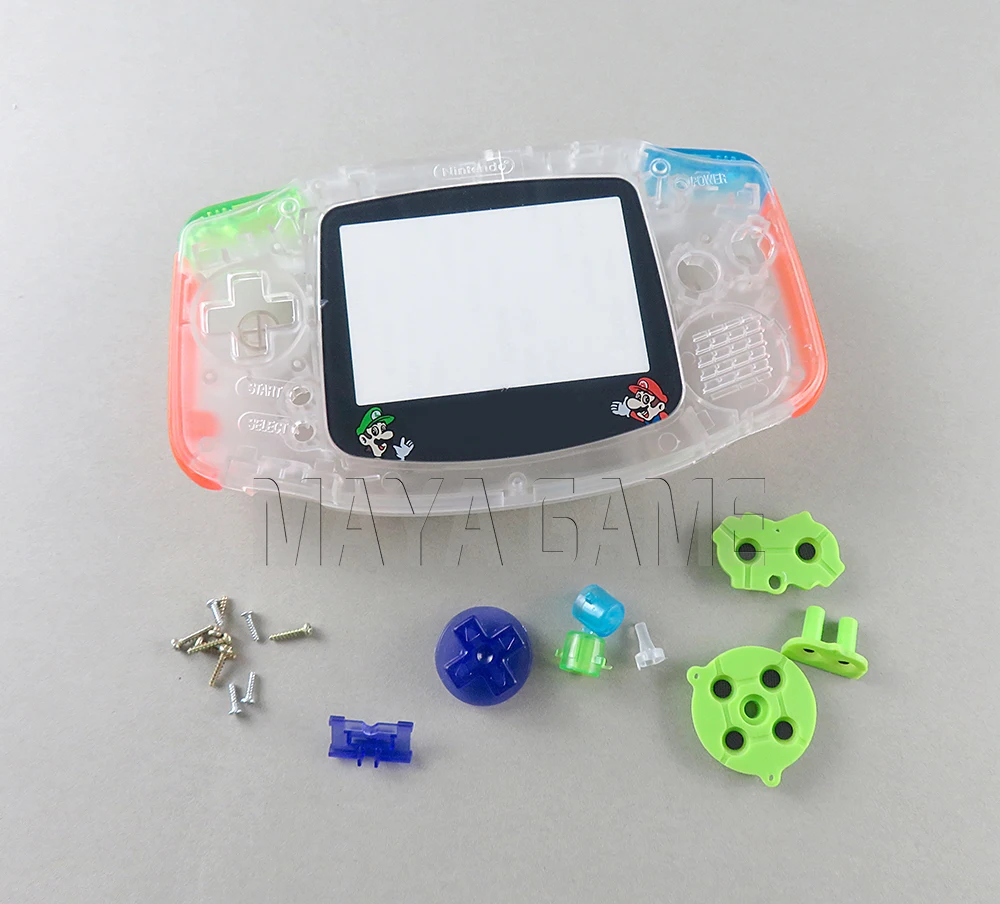 8 комплектов для игры мальчик Advance Игровая приставка GBA Dreamy Полный Корпус в сборе чехол для GBA Dream Shell Полный хост