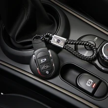 Автомобильный брелок кожаный логотип брелок для ключей аксессуары для BMW MINI Cooper S F54 F55 F56 F60 R55 R56 R60 R61 CLUBMAN COUNTRYMAN