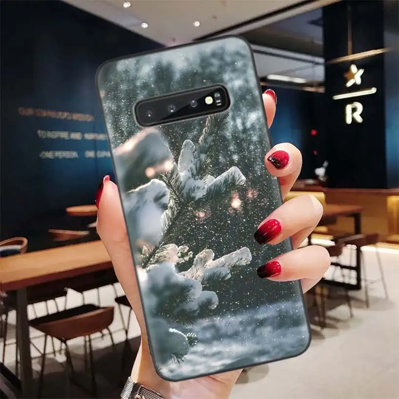 BD226-10 Рождество Зимние черные сапоги чехол для samsung Galaxy S10 Note 10 9 8 S9 S8 J4 J6 J8+ плюс S7 S6 силиконовый чехол для телефона - Цвет: BD226-10