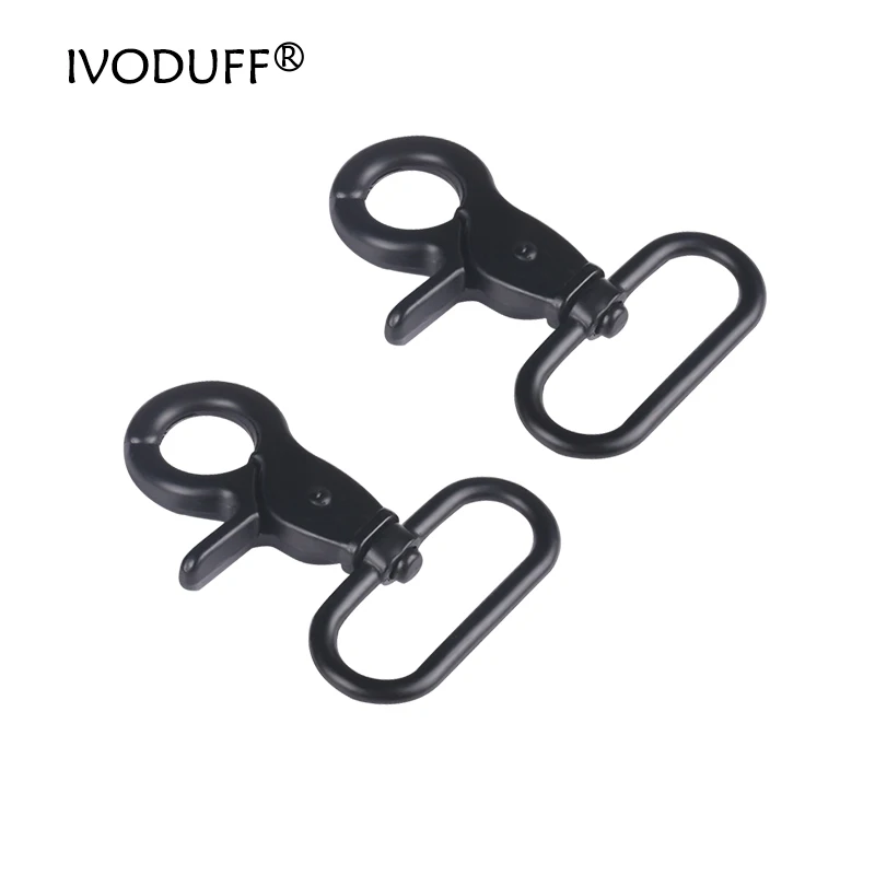 10pcs Heavy Duty Metal Trigger Snap Hook For Handbag Purse Shoulder Strap Belt Clasp Clip Black Color