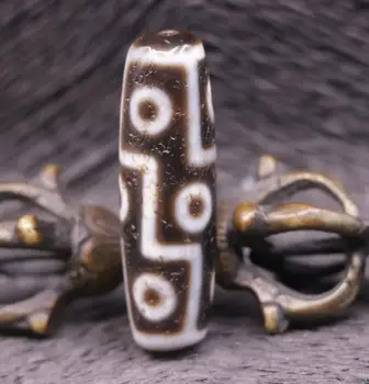 

Power Tibetan Old Agate 9 EYE Totem dZi Bead Pendant for DIY LKbrother Sauces Top Quality Garrentee