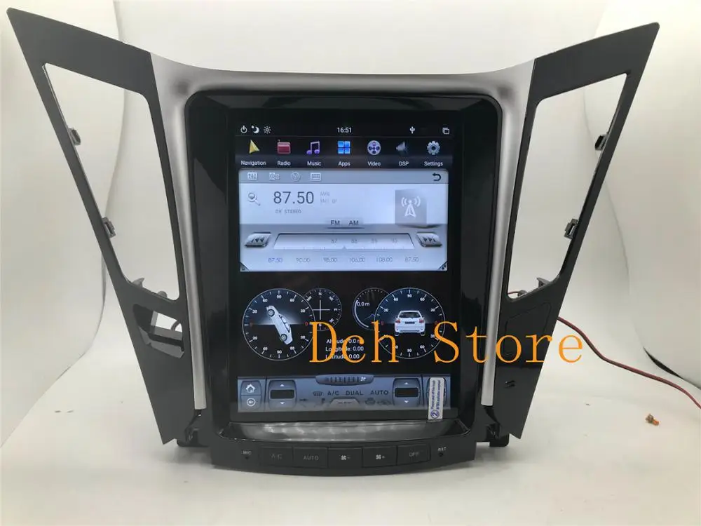 10 4 ''Tesla Style Android 9 0 автомобильный DVD плеер с GPS навигацией для Hyundai sonata 2012 2013 2014