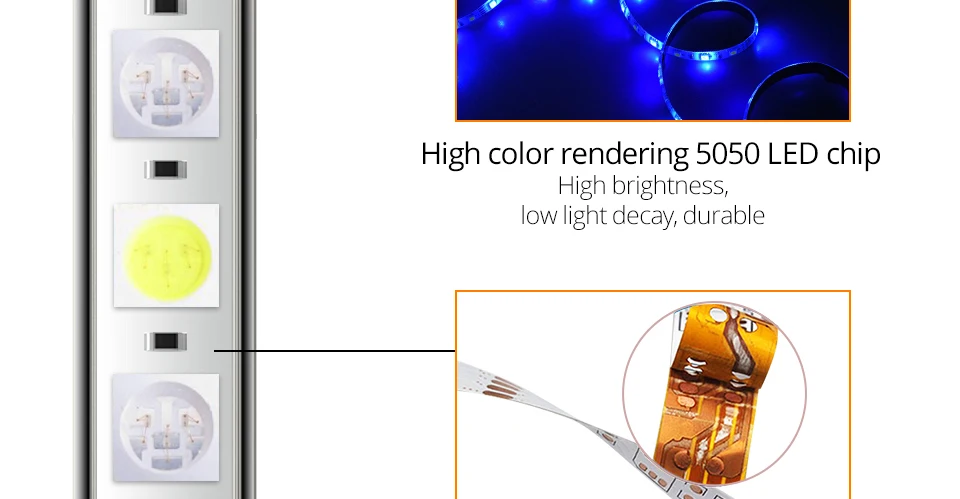 5050 RGB Светодиодная лента WiFi RGBW 5 м 12 В гибкая светодиодная лента световой полосы приложение дистанционное управление работает с Amazon Alexa Google Home