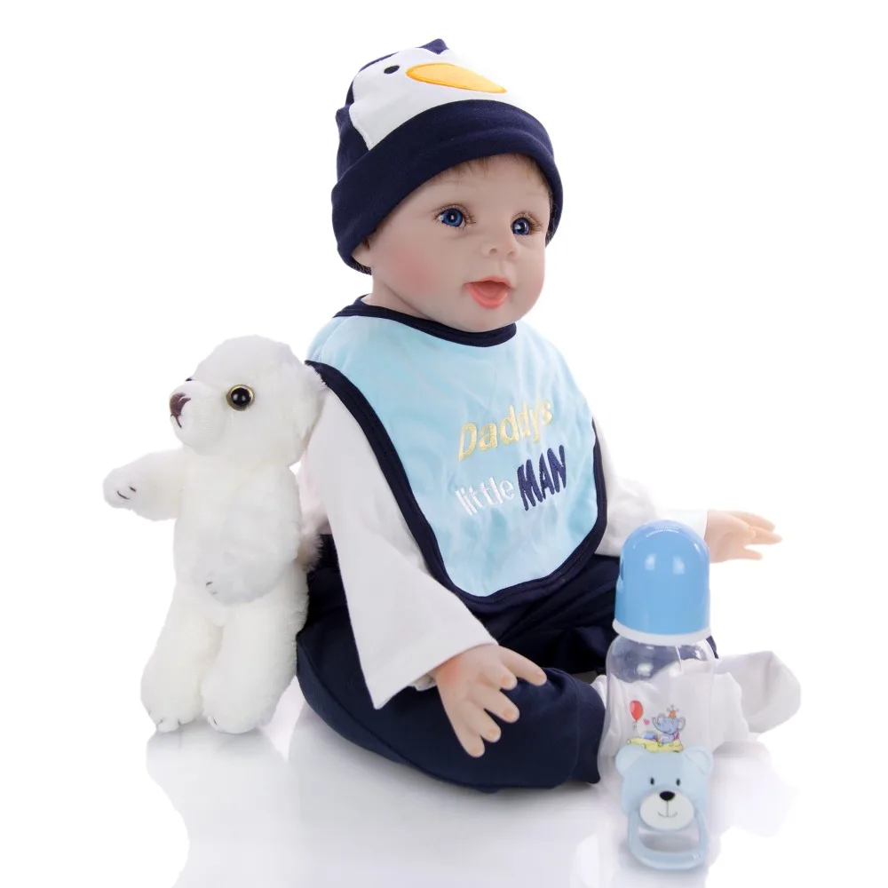 Bebe reborn menino кукла 2" новорожденный силиконовый reborn baby Doll малыш девочка ребенок настоящий живой bonecas подарок