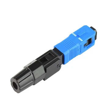 

100pcs SC UPC FTTH Fiber optic SC connector SC UPC Optical fiber connector SC-UPC fast connector Free Shipping