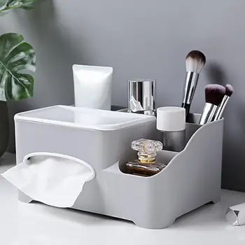 

Plastic Office Tissue Box Practical Creative Remote Control Holder Desktop Storage Box Bathroom Home Organization Nordic Style