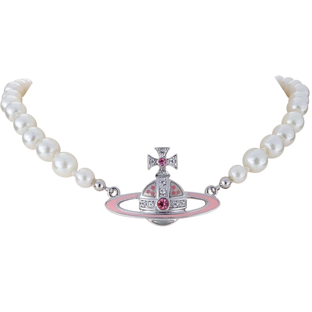 XIAOJINGLING, имитированное жемчужное ожерелье для женщин и девушек, свадебные вечерние ювелирные изделия, хрустальный крест, подвеска с Сатурном, колье, ожерелье