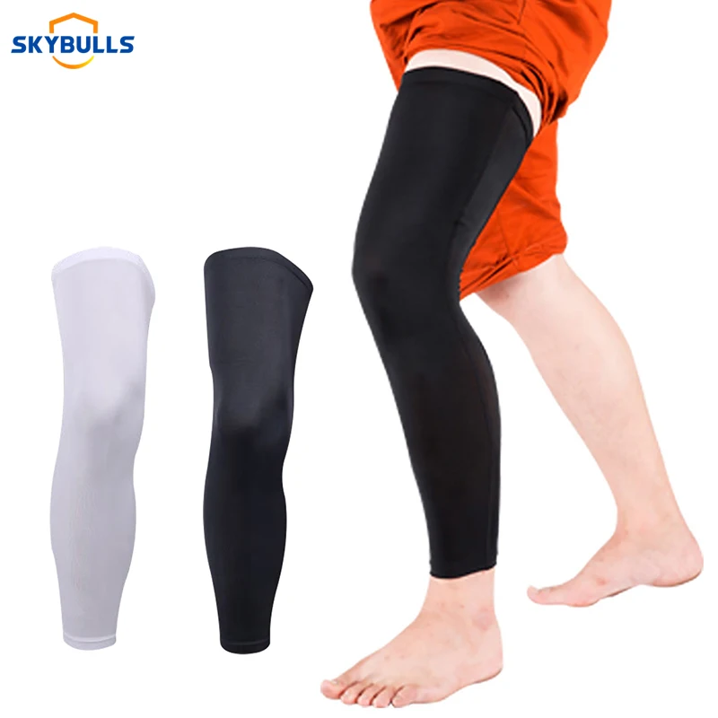 

Skybulls 1pcs Sport Compression Leg Sleeve Basketball Football Cycling Knee Calf Support Running Shin Guard Outdoor Sport Safety