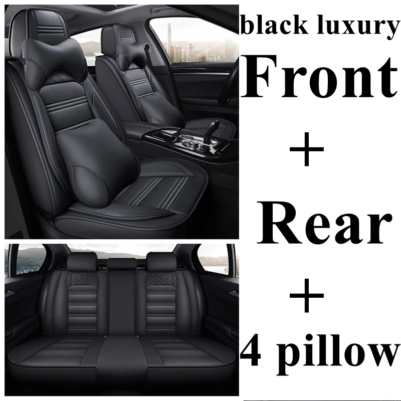 black luxury Автомобильный чехол для hyundai Solaris Tucson Elantra Sonata Accent Grand-SantaFe Creta IONIQ IX35 Avante Azero I40 I30 Авто стиль - Название цвета: black luxury