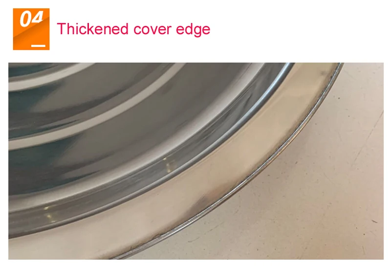 Большая крышка ВОК кухонная посуда круглая стеклянная из нержавеющей стали для