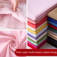 100*140cm 100% Cotton Lining Fabrics  Pure White Baby Clothes Jersey Fabric For Diy Tops Dress By the Meter Lining Screen 4
